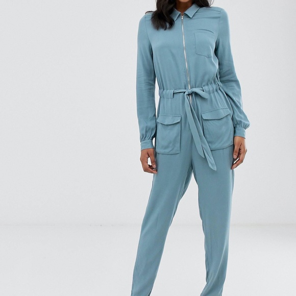 VILA Clinched Waist Utility Boiler Suit - Picture 4 of 4